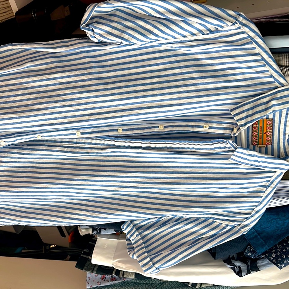 Scotch & Soda Mens Casual Button Down Shirt